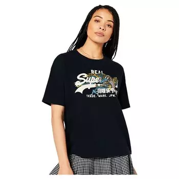 Футболка Superdry Vintage Vl Narrative, фиолетовый
