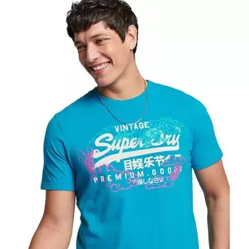 Футболка Superdry Vintage Vl Narrative, синий