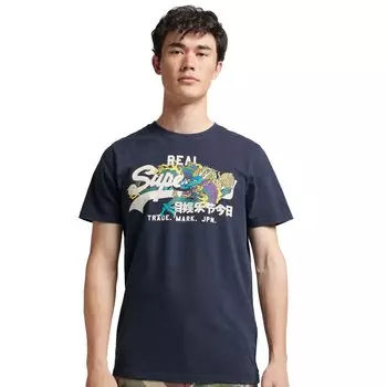 Футболка Superdry Vintage Vl Narrative, синий