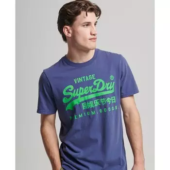 Футболка Superdry Vintage Vl Neon, синий