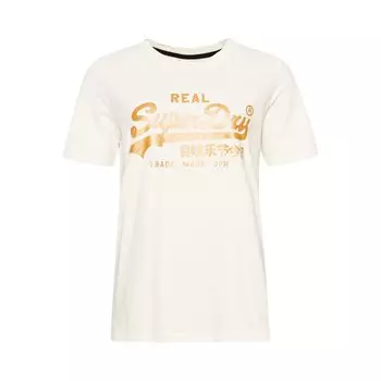 Футболка Superdry Vl Embellish, бежевый