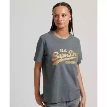 Футболка Superdry Vl Scripted Coll, серый