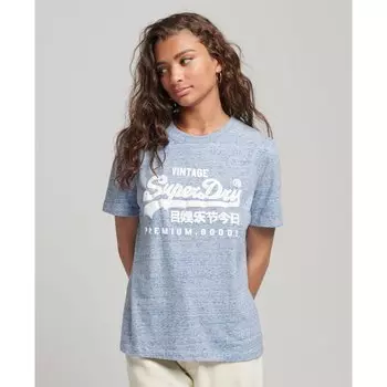Футболка Superdry Vl Scripted Coll T-shirt, синий