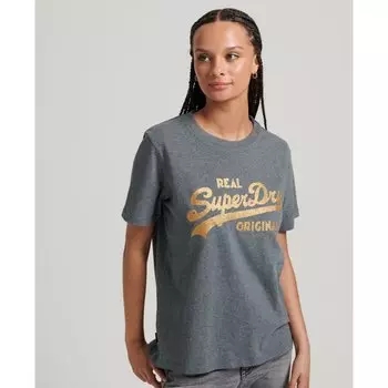 Футболка Superdry Vl Scripted Coll T-shirt, серый