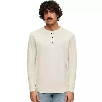 Футболка Superdry Waffle Henley, бежевый