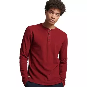 Футболка Superdry Waffle Henley, красный