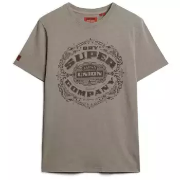Футболка Superdry Workwear Script Graphic, серый