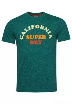 Футболка Superdry, зеленый
