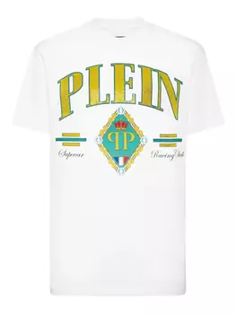 Футболка «Суперкар Стоунс Стоунс» Philipp Plein, белый