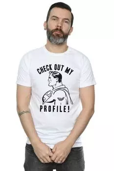 Футболка «Супермен: посмотрите мой профиль» DC Comics, белый