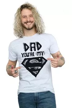 Футболка «Супермен-суперпапа» DC Comics, серый