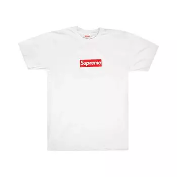 Футболка Supreme 20th Anniversary Box Log, белый