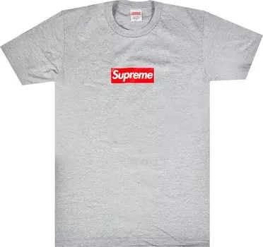 Футболка Supreme 20th Anniversary Box Logo, серый