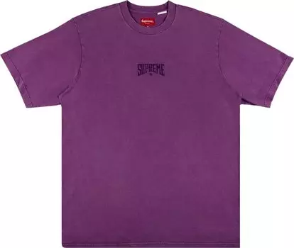 Футболка Supreme Acid Wash Short-Sleeve Top 'Plum', фиолетовый