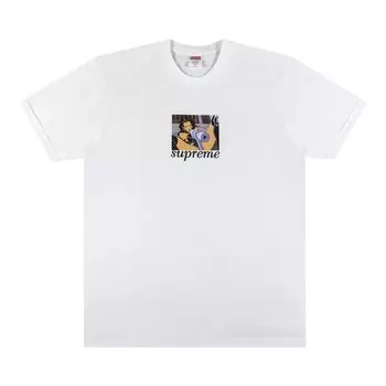 Футболка Supreme Aeon Flux Gun Tee 'White', белый