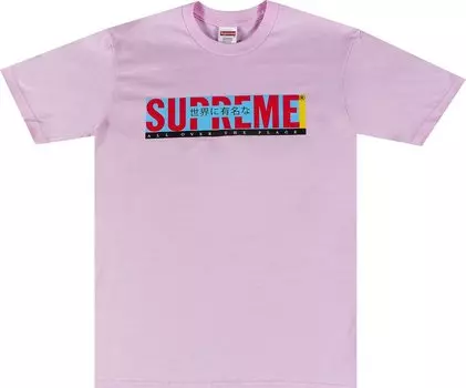 Футболка Supreme All Over Tee 'Light Pink', розовый