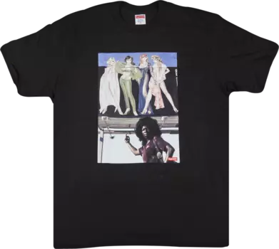 Футболка Supreme American Picture T-Shirt 'Black', черный