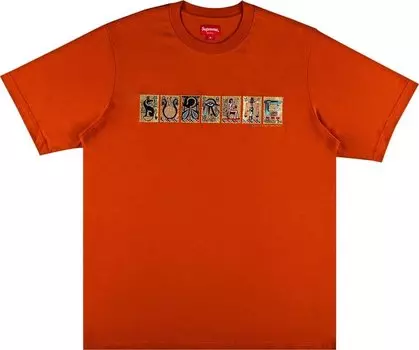 Футболка Supreme Ancient Short-Sleeve Top 'Burnt Orange', оранжевый