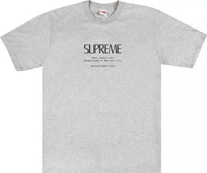 Футболка Supreme Anno Domini Tee 'Heather Grey', серый