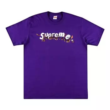 Футболка Supreme Apes Фиолетовая