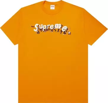 Футболка Supreme Apes Tee 'Orange', оранжевый