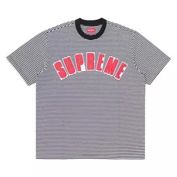Футболка Supreme Arc Appliqu Short-Sleeve Top 'White Stripe', белый