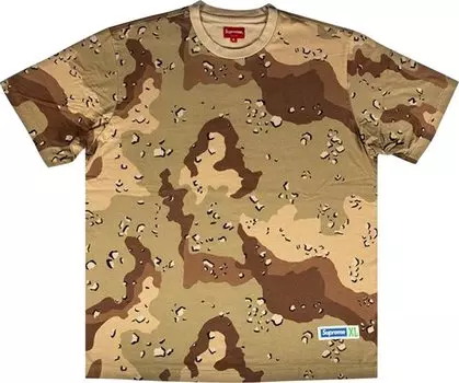 Футболка Supreme Athletic Label Tee 'Camo', разноцветный
