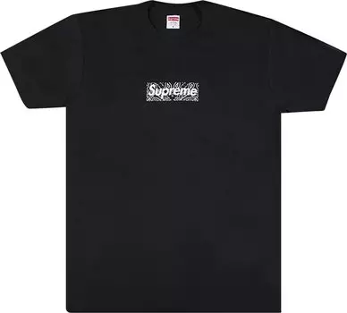 Футболка Supreme Bandana Box Logo Tee, чёрный