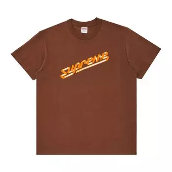 Футболка Supreme Banner 'Brown', коричневый