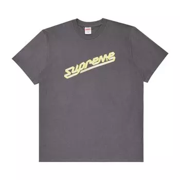 Футболка Supreme Banner 'Charcoal', серый
