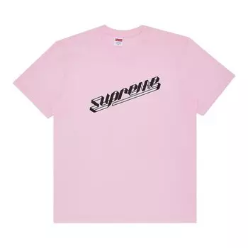 Футболка Supreme Banner 'Light Pink', розовый