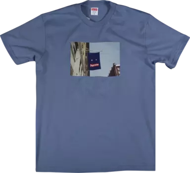 Футболка Supreme Banner T-Shirt 'Slate', синий