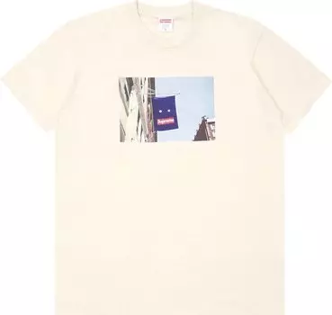 Футболка Supreme Banner Tee 'Natural', загар