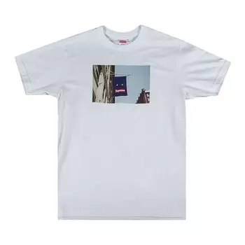 Футболка Supreme Banner Tee 'White', белый