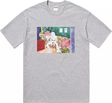 Футболка Supreme Bedroom Tee 'Heather Grey', серый
