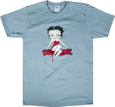 Футболка Supreme Betty Boop T-Shirt 'Slate', синий