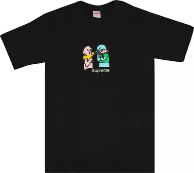 Футболка Supreme Bite Tee 'Black', черный