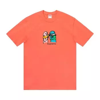 Футболка Supreme Bite Tee Neon Orange, оранжевый