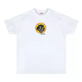 Футболка Supreme Black Cat Tee 'White', белый