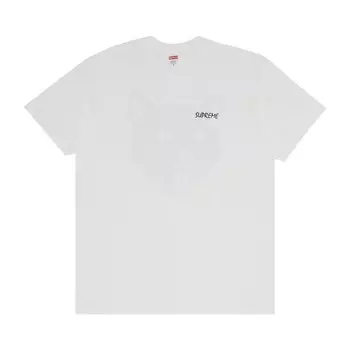 Футболка Supreme Black Cat Tee, белый