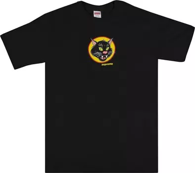 Футболка Supreme Black Cat Tee 'Black', черный