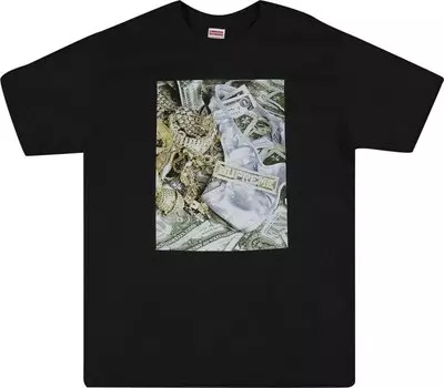 Футболка Supreme Bling Tee 'Black', черный
