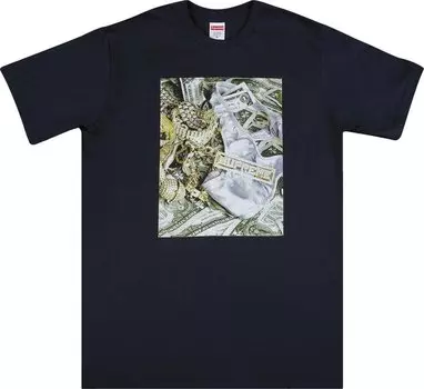 Футболка Supreme Bling Tee 'Navy', синий