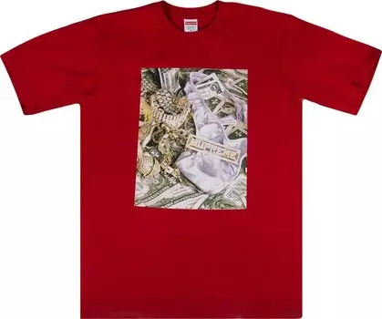 Футболка Supreme Bling Tee 'Red', красный