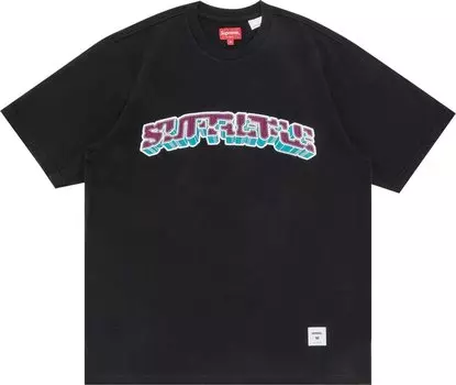Футболка Supreme Block Arc Short-Sleeve Top 'Black', черный