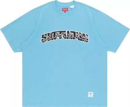 Футболка Supreme Block Arc Short-Sleeve Top 'Bright Blue', синий