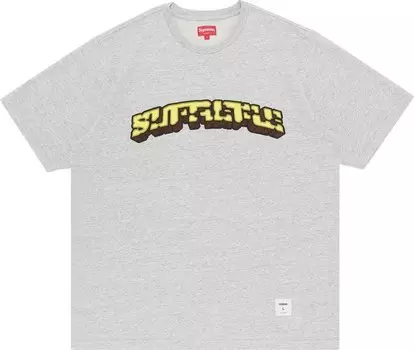 Футболка Supreme Block Arc Short-Sleeve Top 'Heather Grey', серый