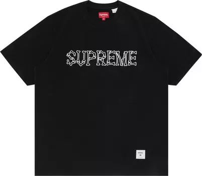 Футболка Supreme Bones Short-Sleeve Top 'Black', черный