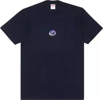 Футболка Supreme Bottle Cap Tee 'Navy', синий