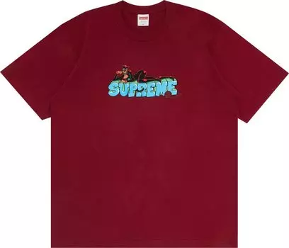 Футболка Supreme Catwoman Tee 'Cardinal', красный